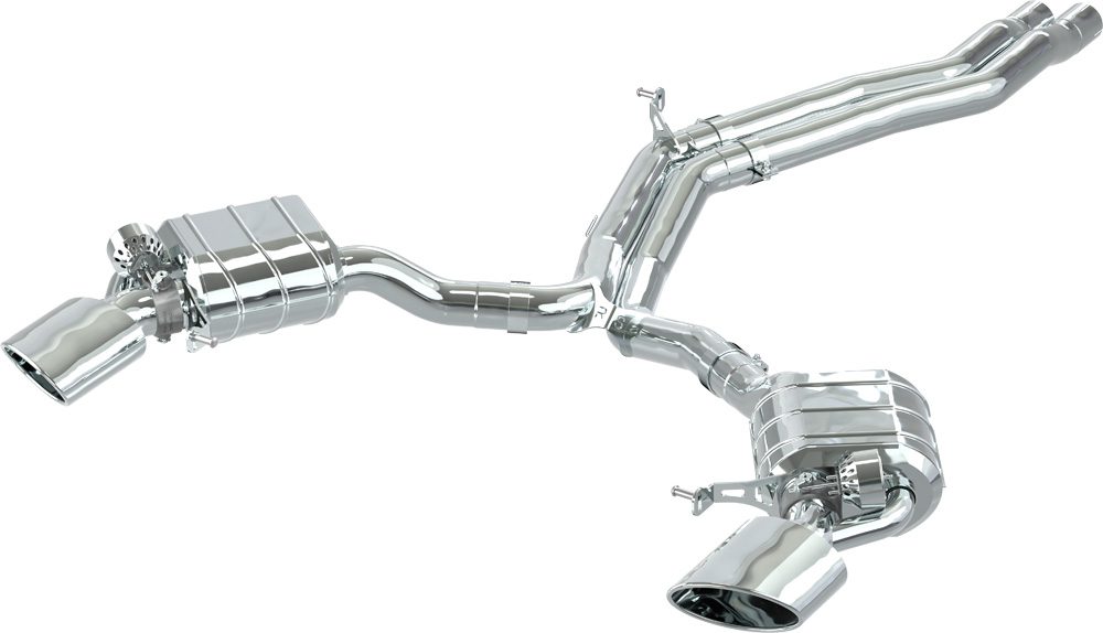 Capristo Audi RS5 (F5) Coupe - ECE Valved Exhaust, MidPipes + RS Oval Tips (CES3)