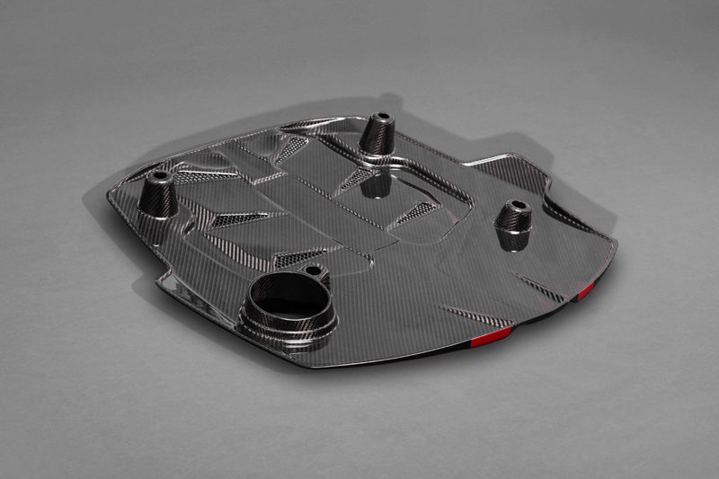 Capristo Audi RS5 (F5) - Carbon Fiber Engine Cover + Lock Cover (Set)