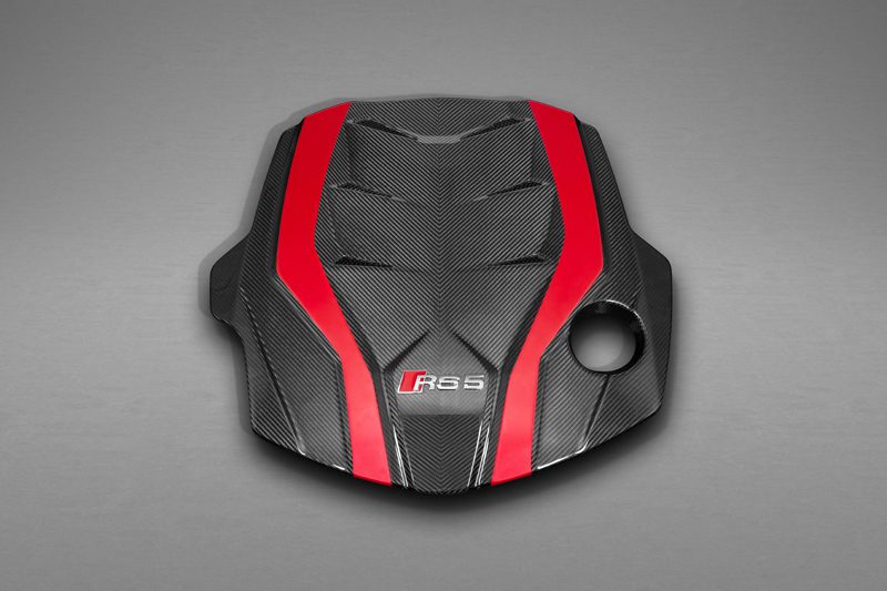 Capristo Audi RS5 (F5) - Carbon Fiber Engine Cover + Lock Cover (Set)