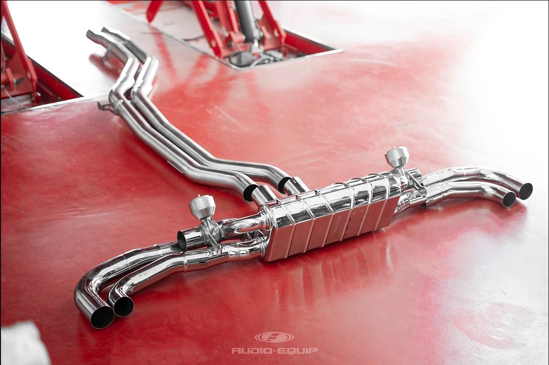Capristo Audi RSQ8 - Valved Exhaust + MidSilencer Spare - OEM Tips (OE Actuators)