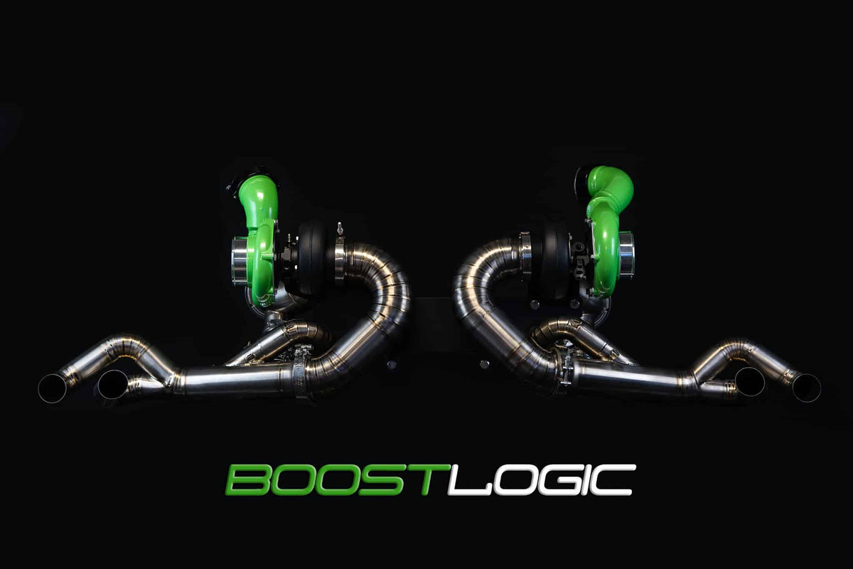 Boost Logic Audi R8 twin turbo kit installation