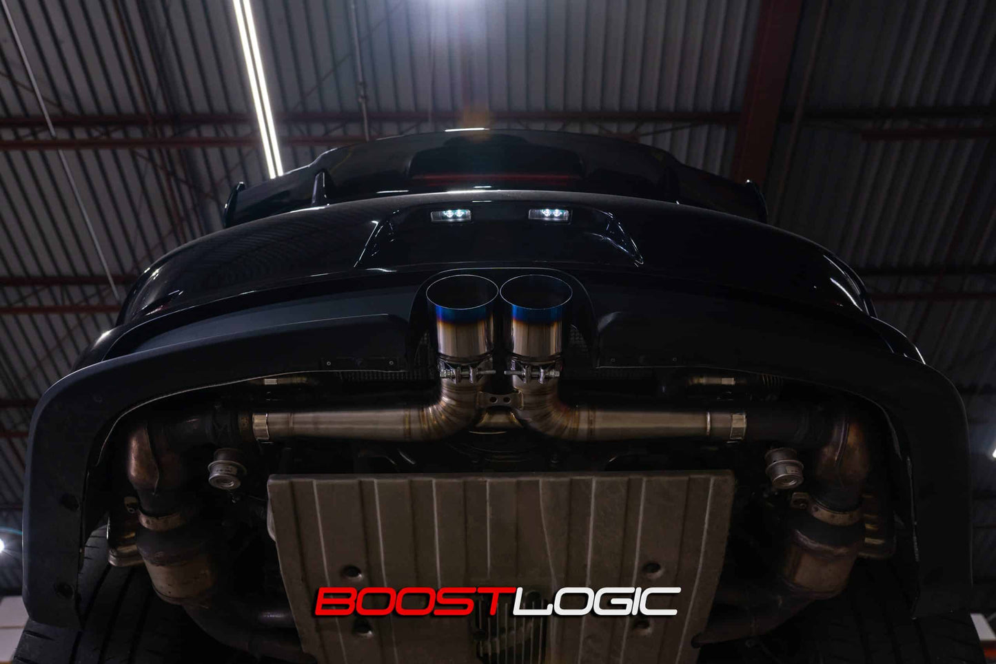 Boost Logic Titanium Center Muffler for Porsche 991 GT3