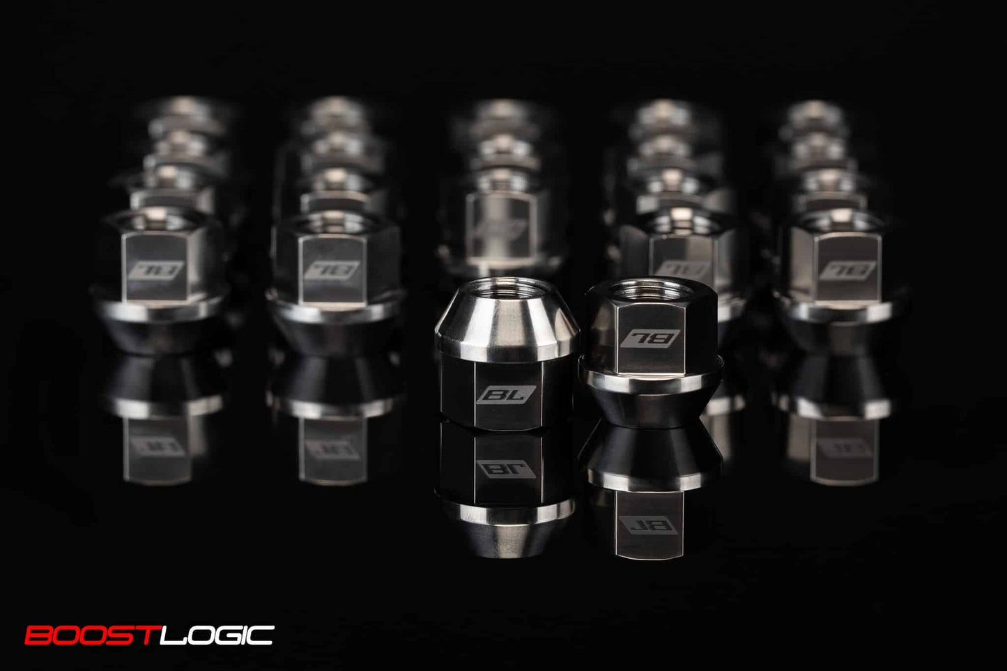 Boost Logic Huracan / R8 Titanium Acorn Style Lug Nuts Set of 20