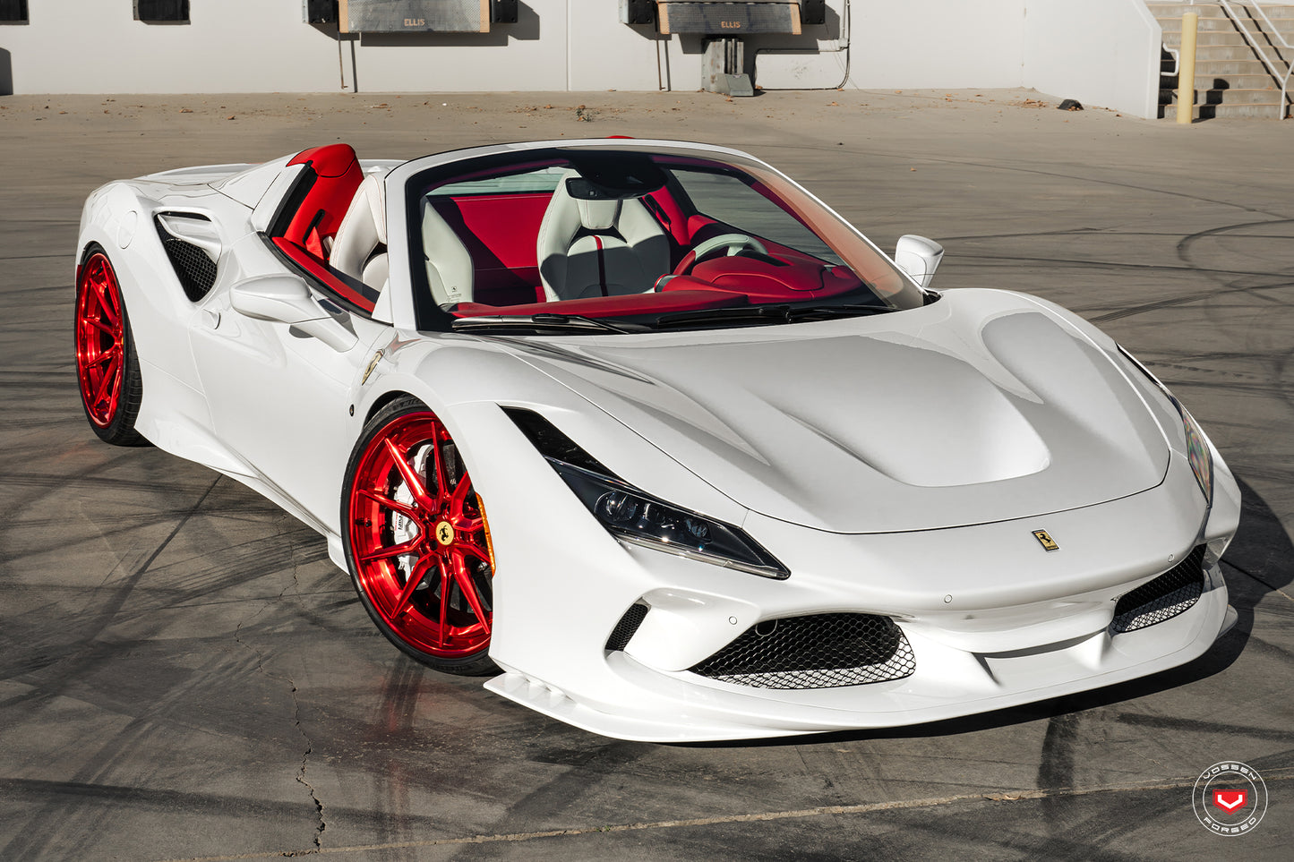Vossen EVO-2 Wheel Set for Ferrari F8 - Vossen Red
