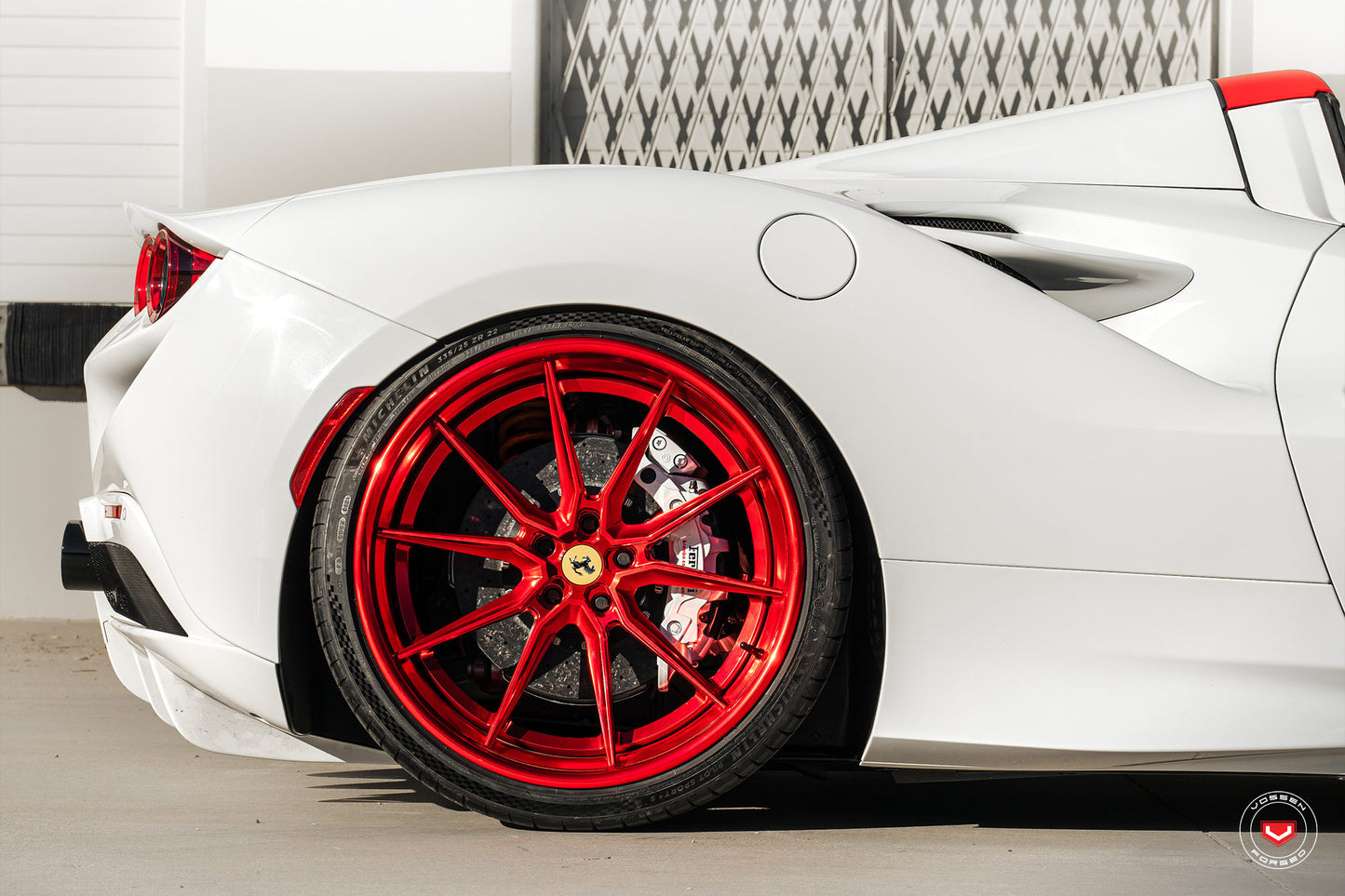 Vossen EVO-2 Wheel Set for Ferrari F8 - Vossen Red