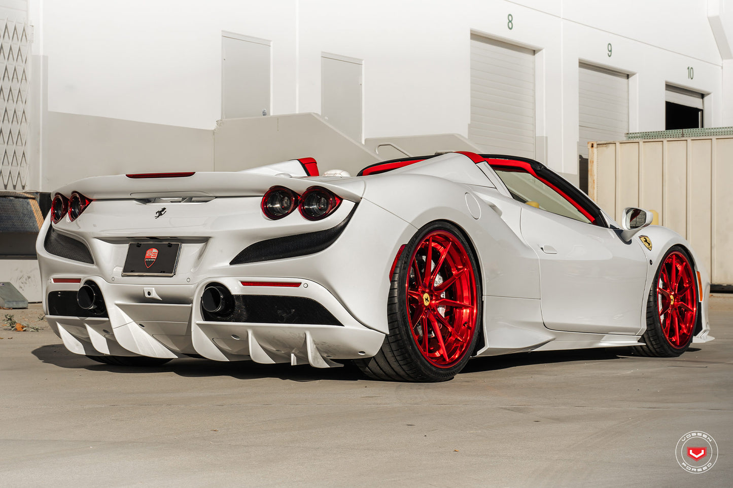 Vossen EVO-2 Wheel Set for Ferrari F8 - Vossen Red