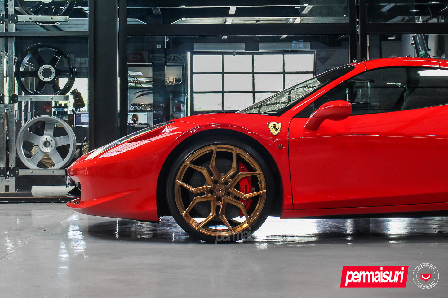 Vossen EVO-3 Wheel Set for Ferrari 458 - 21 Inch - Brickell Bronze