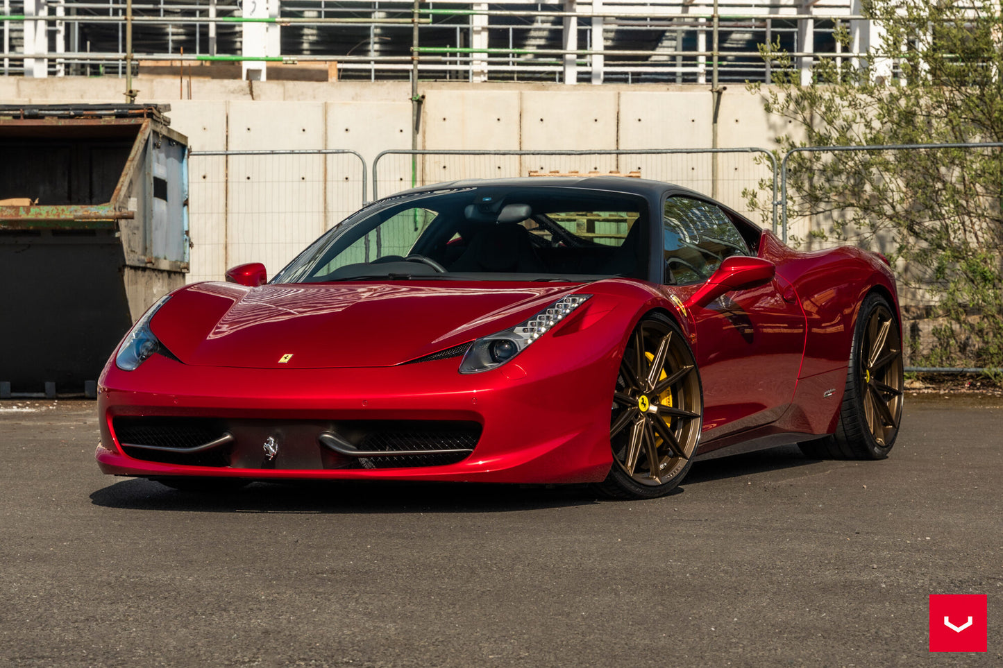 Vossen HFX-4 Wheel Set for Ferrari 458 - 21 Inch - Satin Bronze
