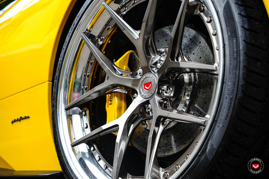 Vossen S21-01 (3-Piece) Wheel Set for Ferrari 458 - 21 Inch - Dark Smoke