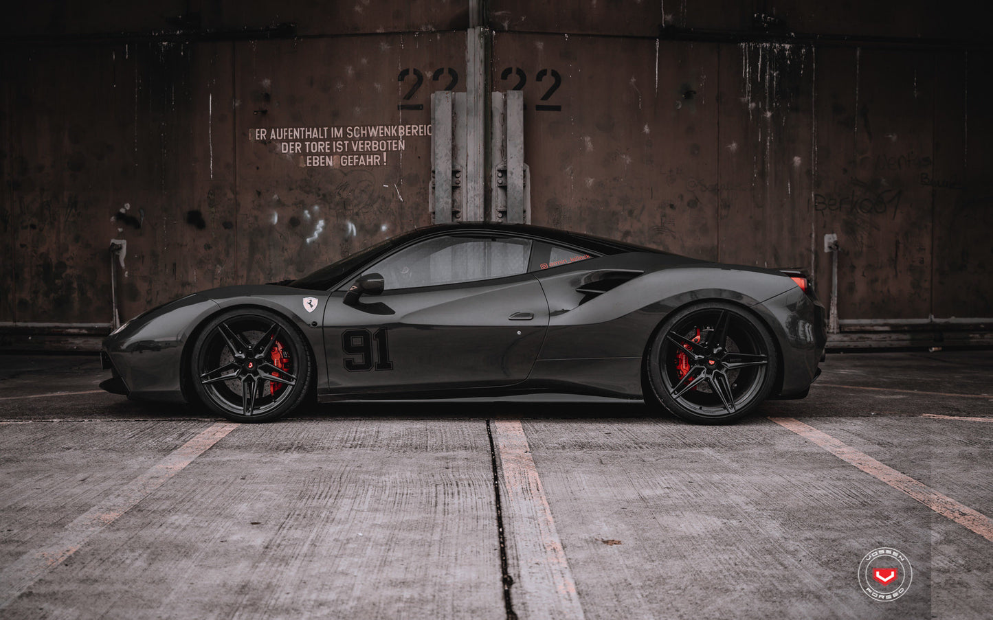 Vossen EVO-1 Wheel Set for Ferrari 488 - Gloss Black