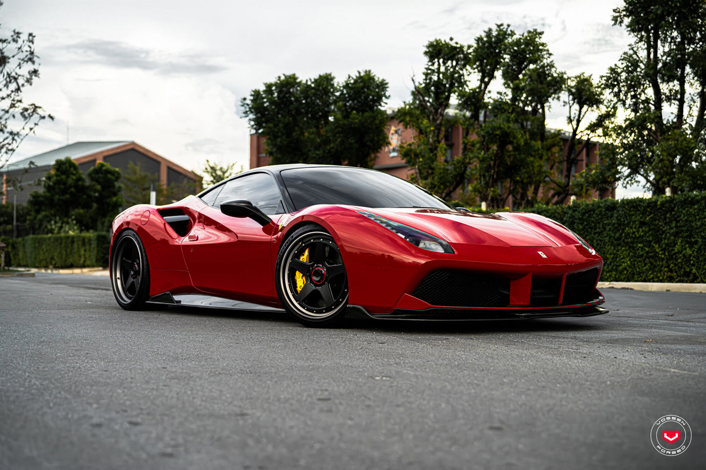 Vossen GEN-01 (3-Piece) Wheel Set for Ferrari 488 - 20 Inch - Satin Black polished