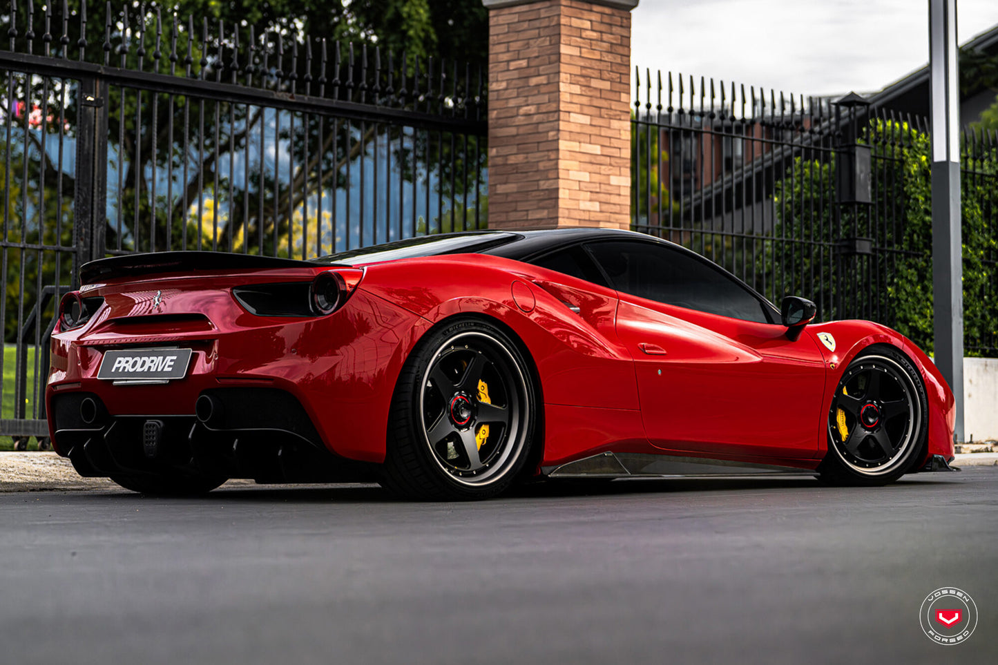 Vossen GEN-01 (3-Piece) Wheel Set for Ferrari 488 - 20 Inch - Satin Black polished