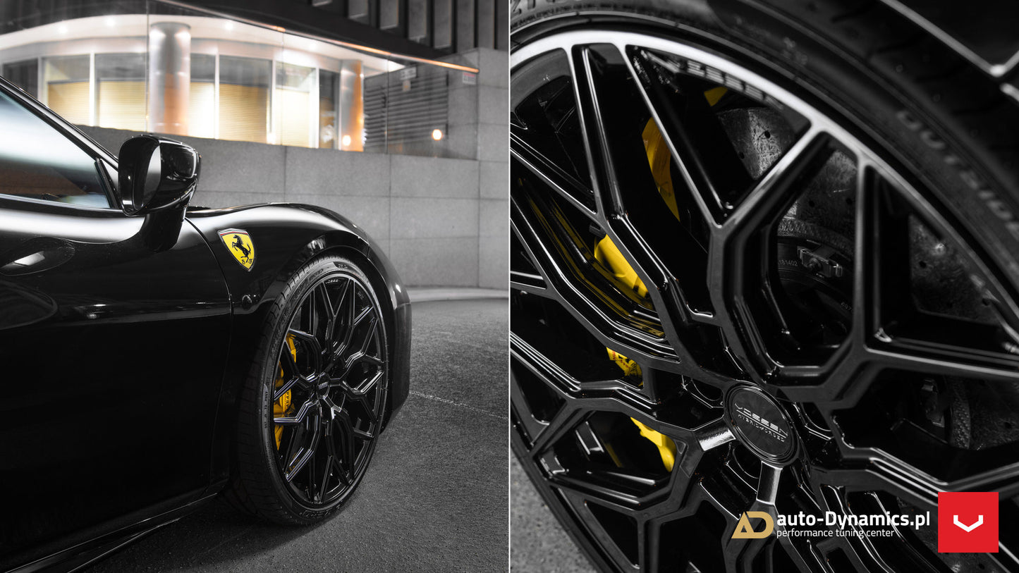 Vossen HF-2 Wheel Set for Ferrari 488 - 21 Inch - Gloss Black