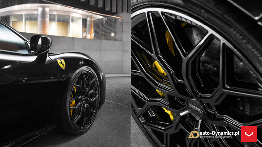 Vossen HF-2 Wheel Set for Ferrari 488 - 21 Inch - Gloss Black
