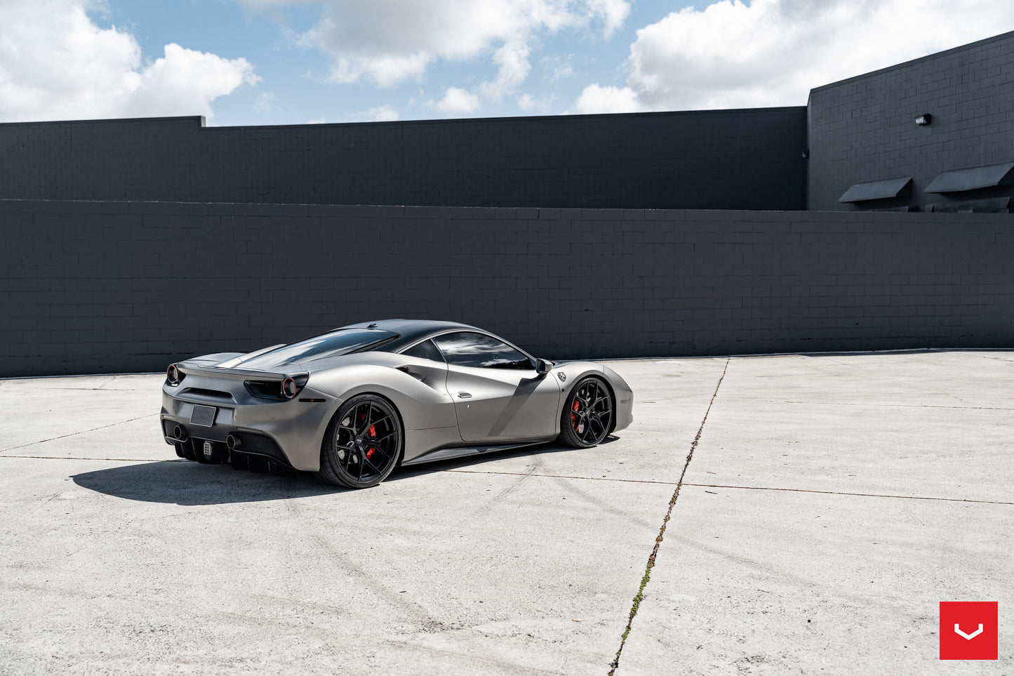 Vossen HF-5 Wheel Set for Ferrari 488 - 21 Inch - Satin Black