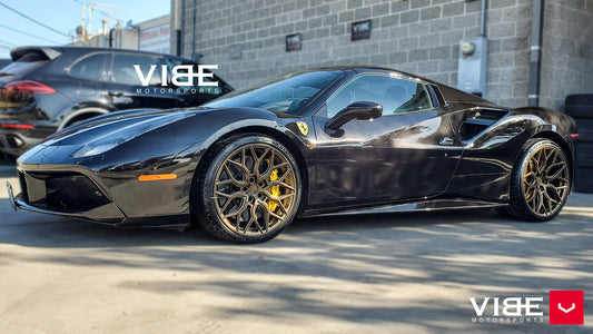 Vossen HF-2 Wheel Set for Ferrari 488 - Satin Bronze