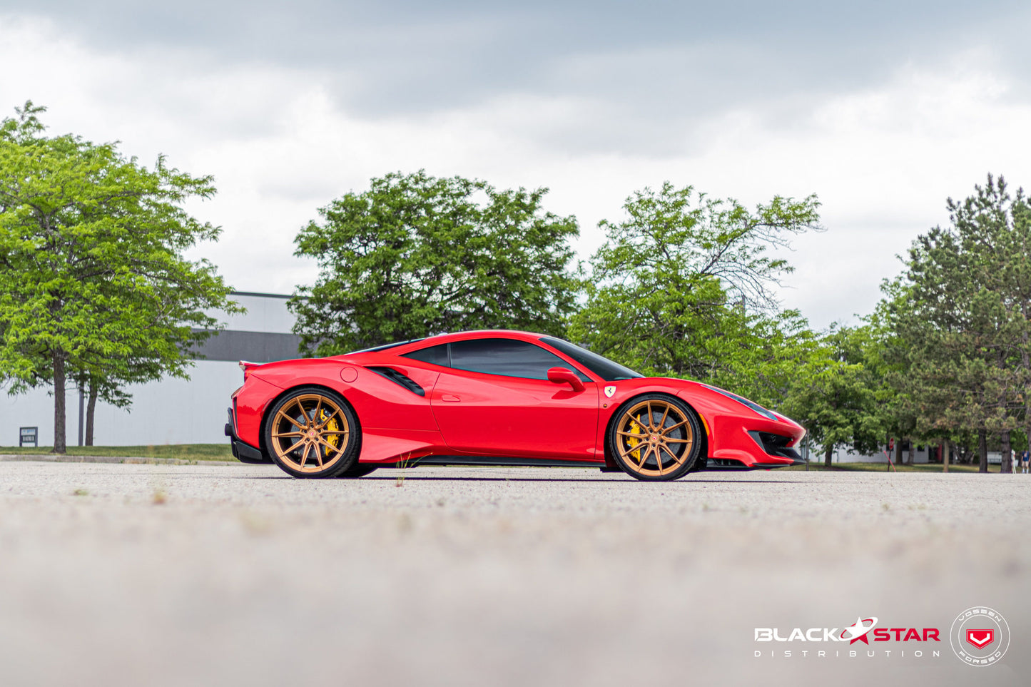 Vossen EVO-2R Wheel Set for Ferrari 488 - 21 Inch - Brickell Bronze