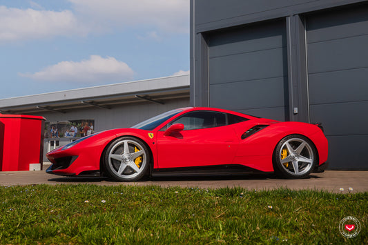 Vossen GEN-01 Wheel Set for Ferrari 488 - 20 Inch - Gloss Clear brushed