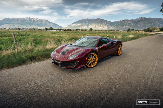 Vossen NF10 Wheel Set for Ferrari 488 - 21 Inch - Satin Gold