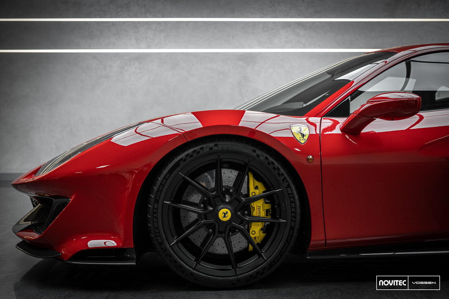 Vossen NF10 Wheel Set for Ferrari 488 - 20 Inch - Satin Black