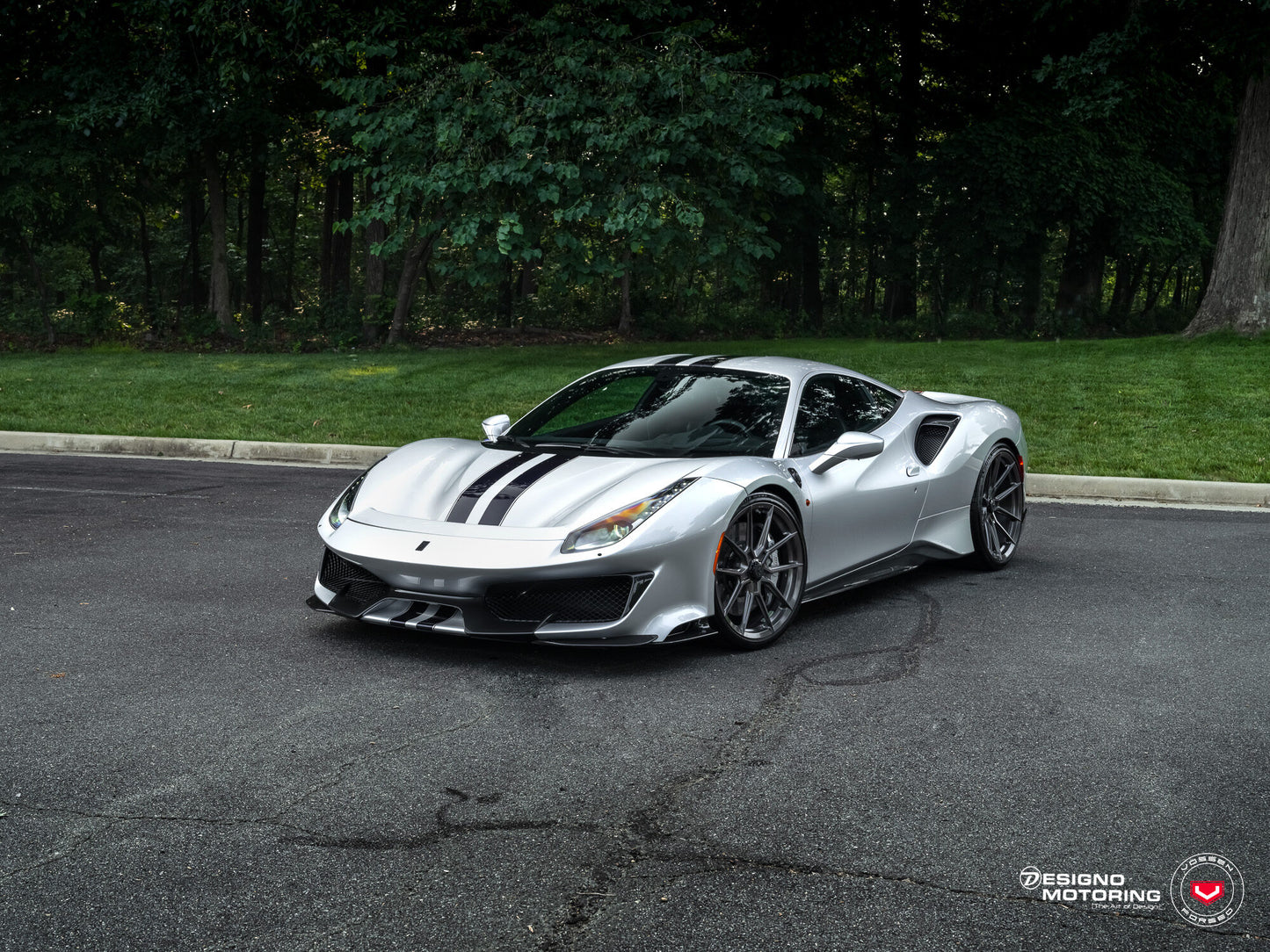 Vossen NF10 Wheel Set for Ferrari 488 - 21 Inch - Dark Smoke