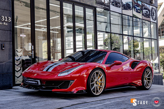 Vossen NF10 Wheel Set for Ferrari 488 - 21 Inch - Patina Gold