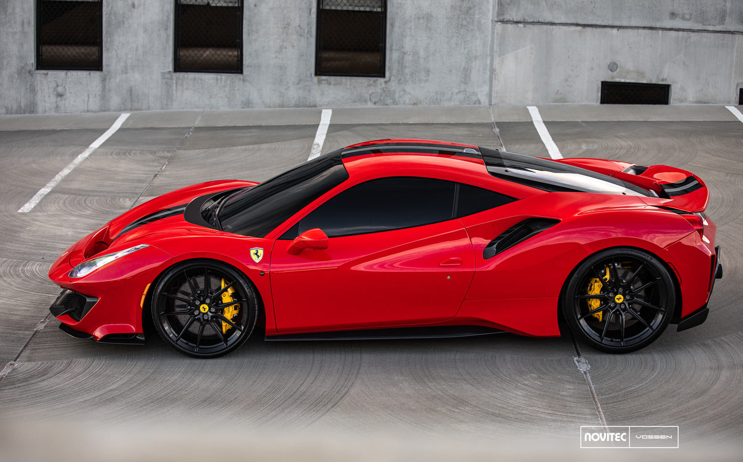 Vossen NF9 Wheel Set for Ferrari 488 - 21 Inch - Gloss Black