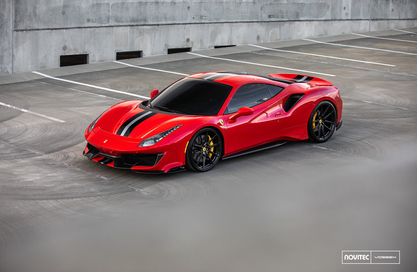 Vossen NF9 Wheel Set for Ferrari 488 - 21 Inch - Gloss Black