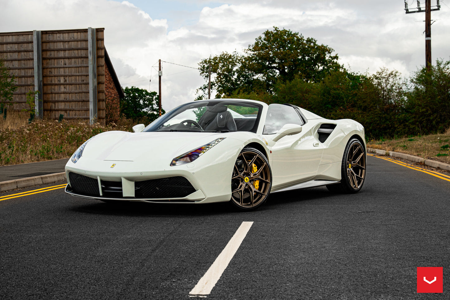 Vossen HF-5 Wheel Set for Ferrari 488 - 21 Inch - Satin Bronze