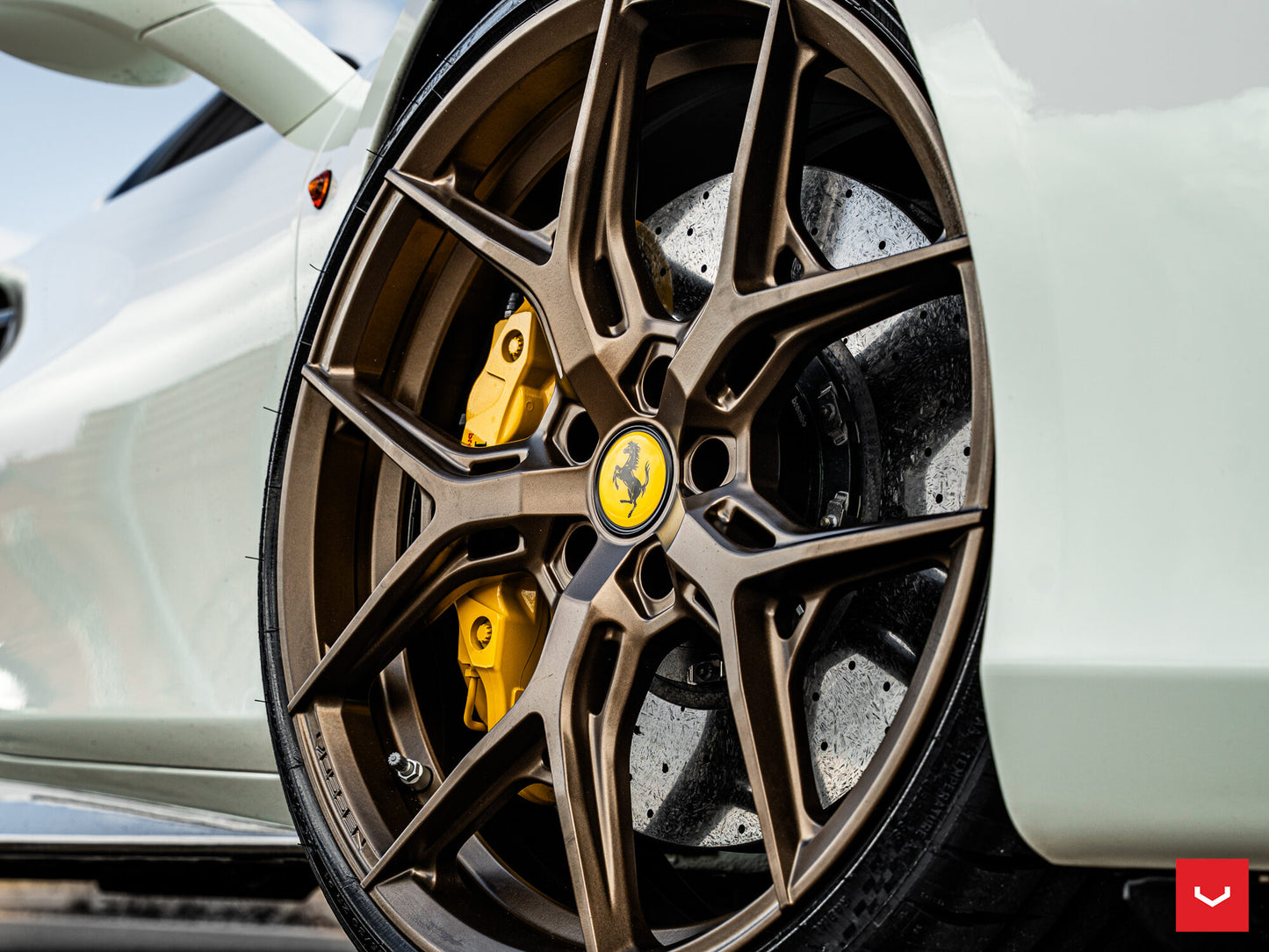Vossen HF-5 Wheel Set for Ferrari 488 - 21 Inch - Satin Bronze