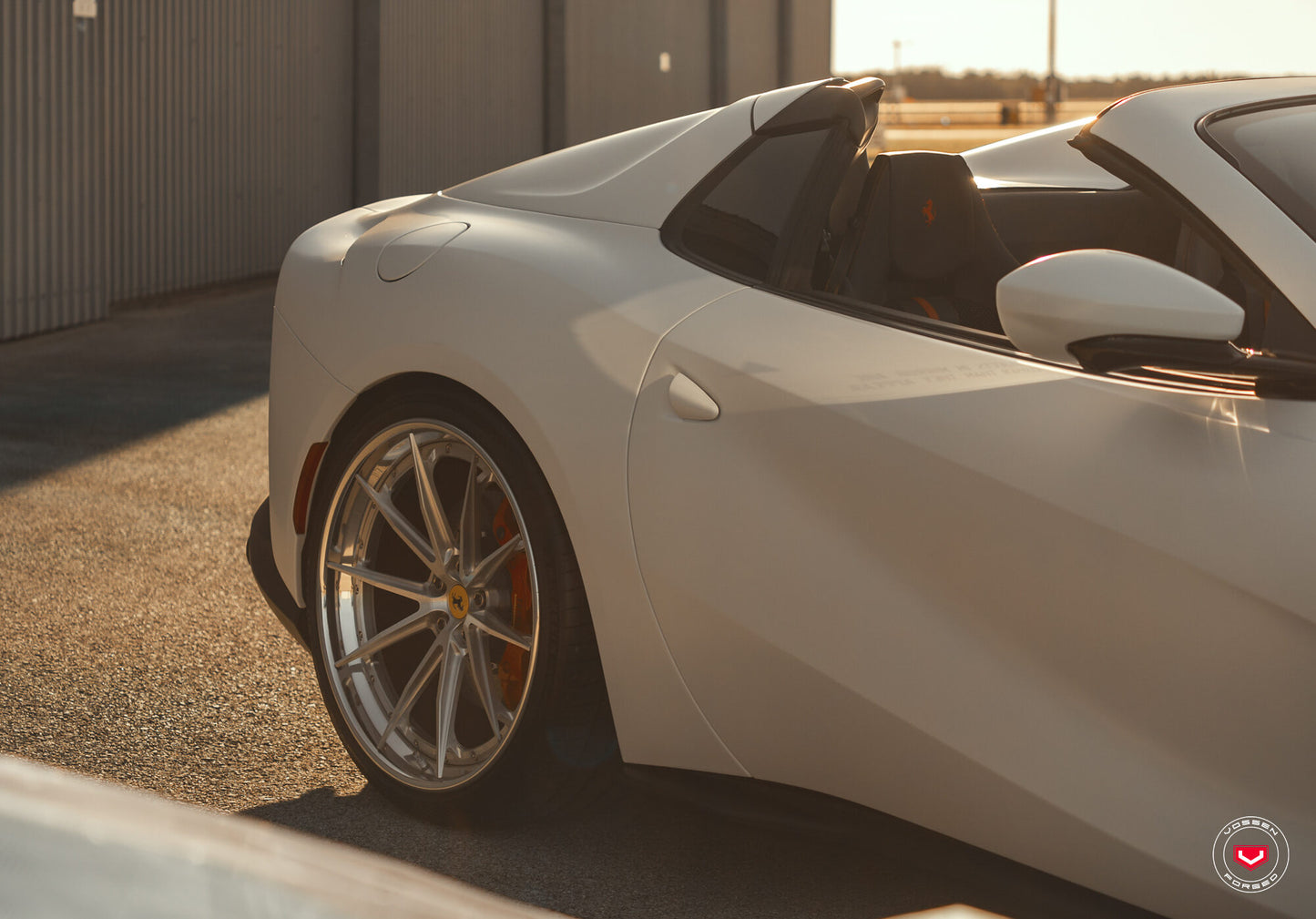 Vossen VPS-1 Wheel Set for Ferrari 812 Superfast - 21 Inch - Gloss Clear brushed