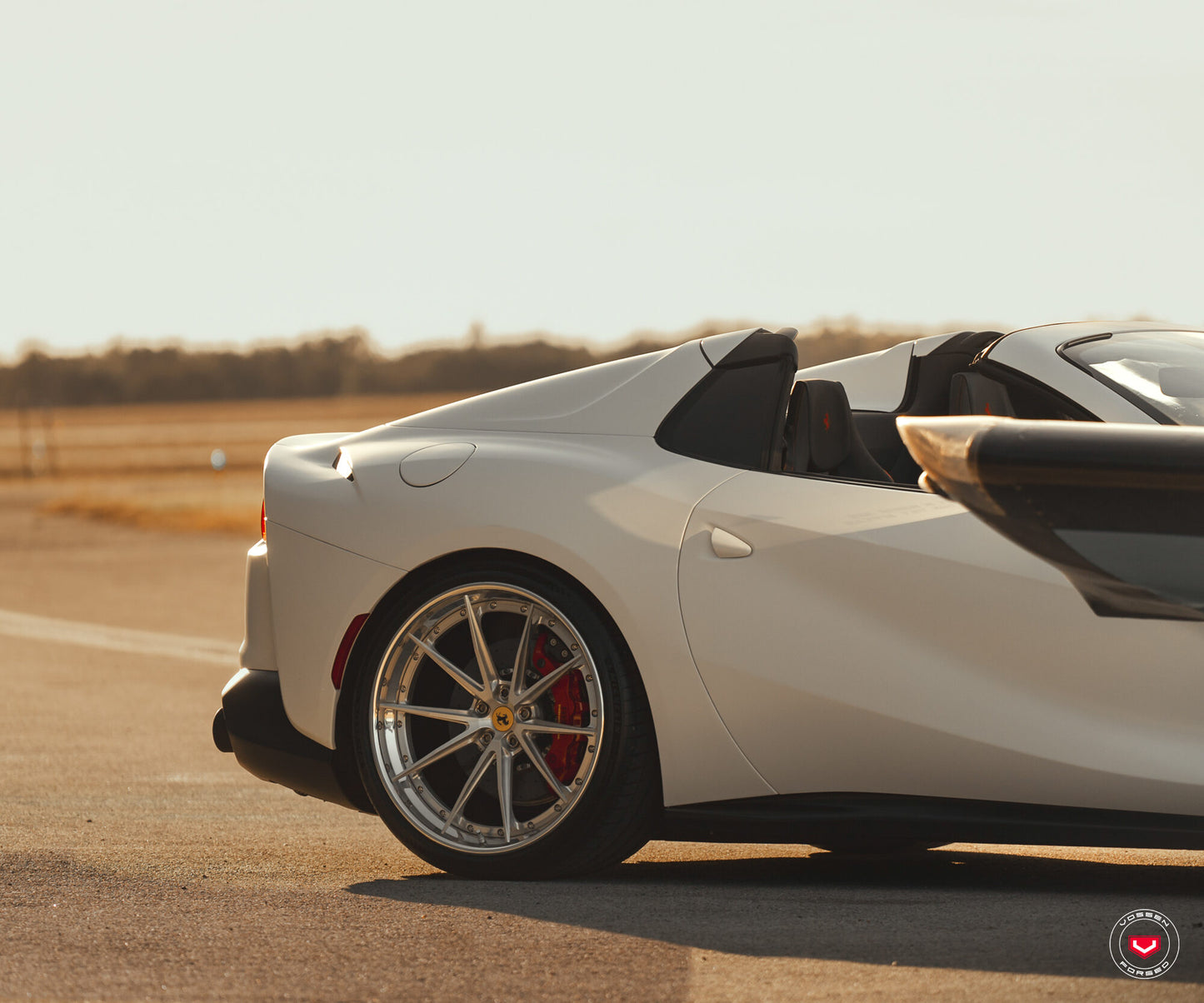Vossen VPS-1 Wheel Set for Ferrari 812 Superfast - 21 Inch - Gloss Clear brushed