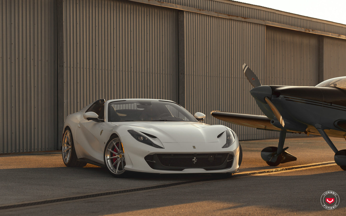 Vossen VPS-1 Wheel Set for Ferrari 812 Superfast - 21 Inch - Gloss Clear brushed
