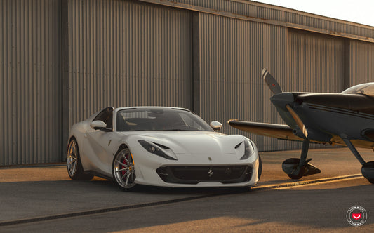Vossen VPS-1 Wheel Set for Ferrari 812 Superfast - 21 Inch - Gloss Clear brushed