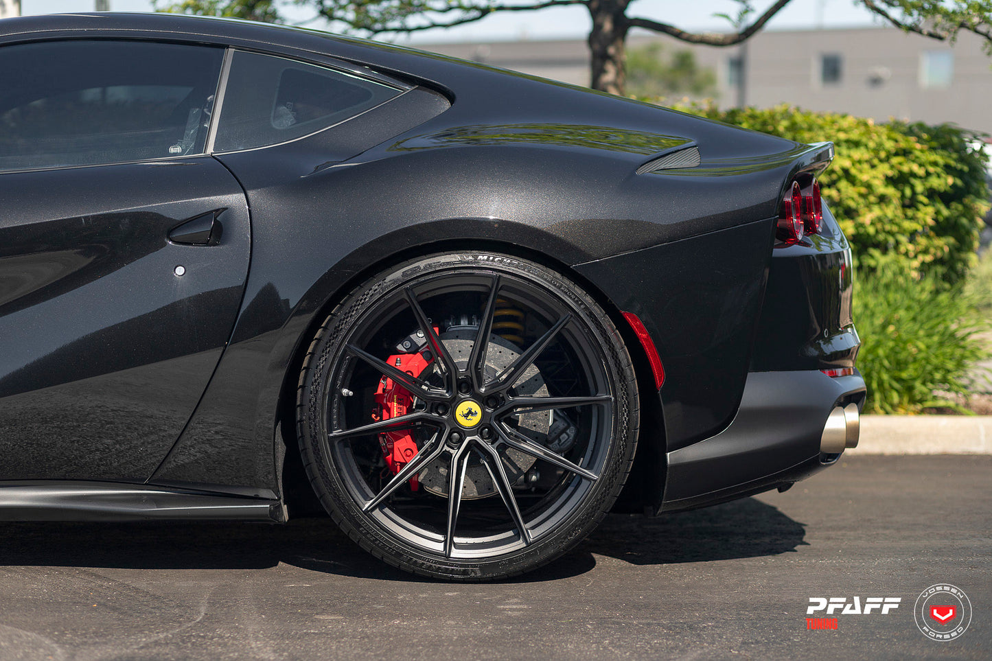 Vossen EVO-2R Wheel Set for Ferrari 812 Superfast - 21 Inch - Satin Black