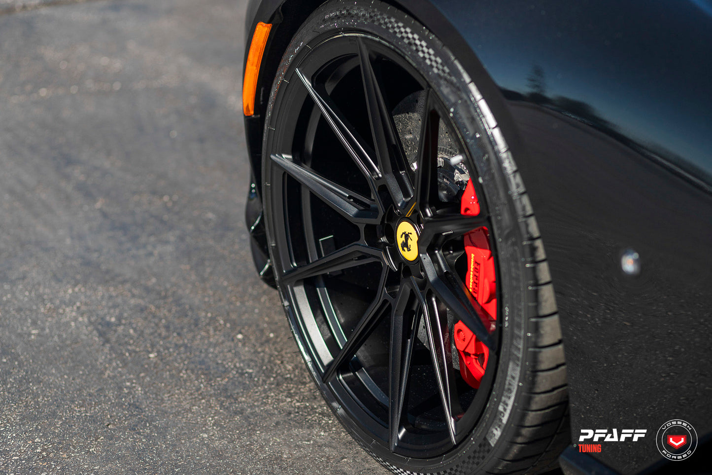Vossen EVO-2R Wheel Set for Ferrari 812 Superfast - 21 Inch - Satin Black