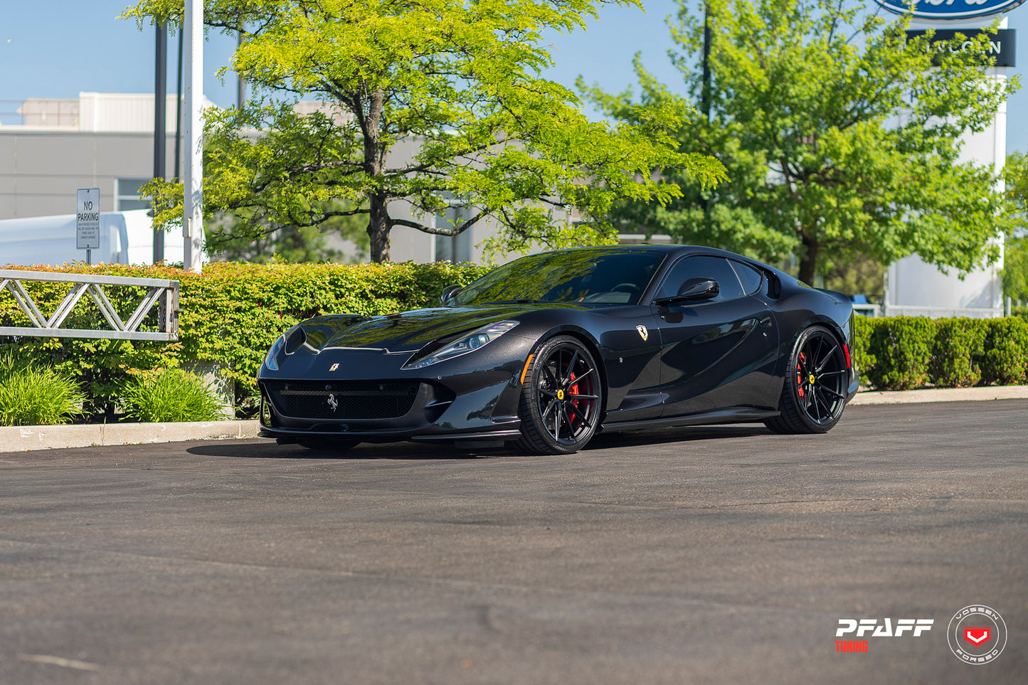 Vossen EVO-2R Wheel Set for Ferrari 812 Superfast - 21 Inch - Satin Black