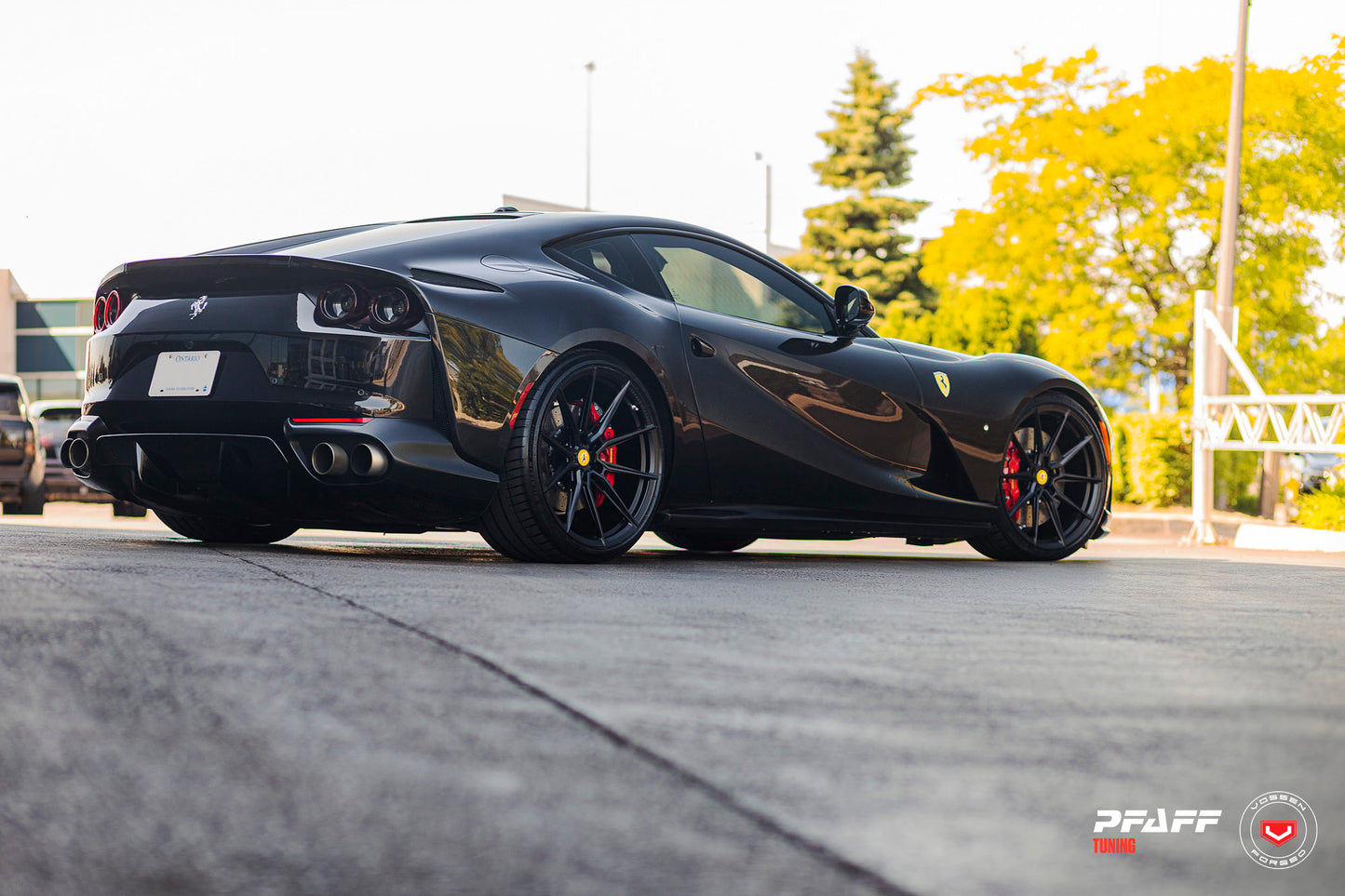 Vossen EVO-2R Wheel Set for Ferrari 812 Superfast - 21 Inch - Satin Black