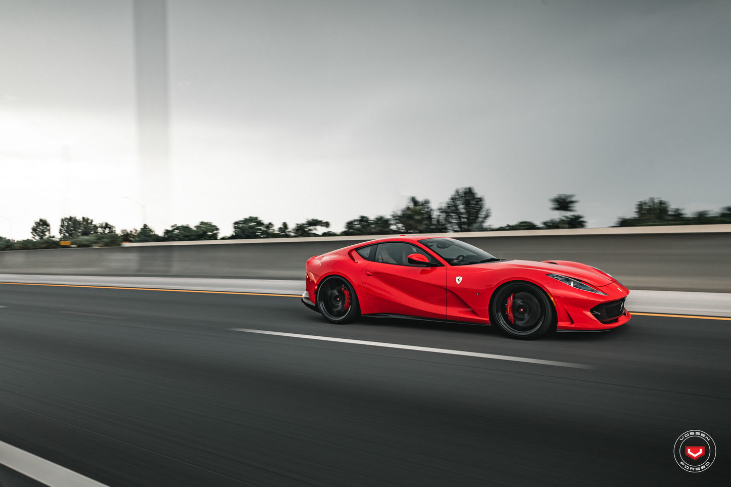 Vossen EVO-4 Wheel Set for Ferrari 812 Superfast - 21 Inch - Gloss Black