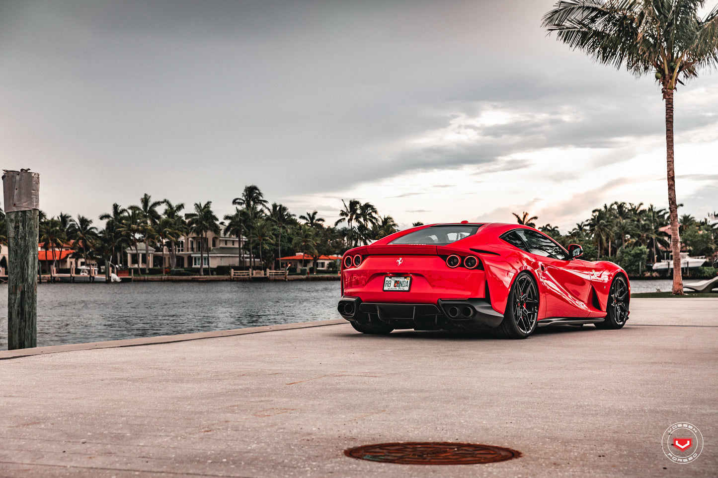 Vossen EVO-4 Wheel Set for Ferrari 812 Superfast - 21 Inch - Gloss Black
