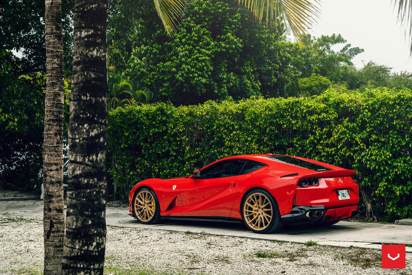 Vossen HF-4T Wheel Set for Ferrari 812 Superfast - 21 Inch - Gloss Gold (discontinued)