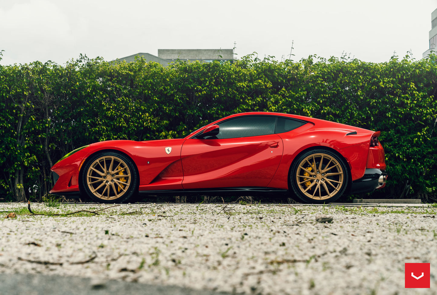 Vossen HF-4T Wheel Set for Ferrari 812 Superfast - 21 Inch - Gloss Gold (discontinued)