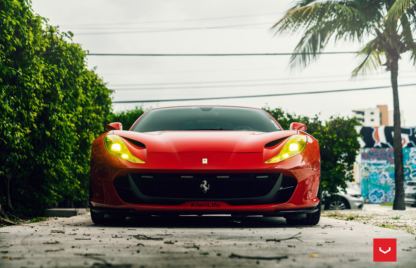 Vossen HF-4T Wheel Set for Ferrari 812 Superfast - 21 Inch - Gloss Gold (discontinued)