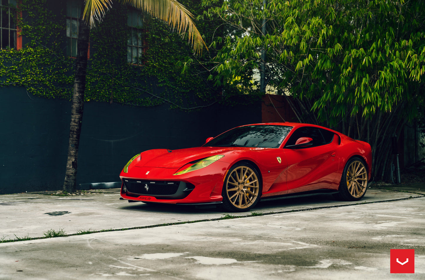 Vossen HF-4T Wheel Set for Ferrari 812 Superfast - 21 Inch - Gloss Gold (discontinued)