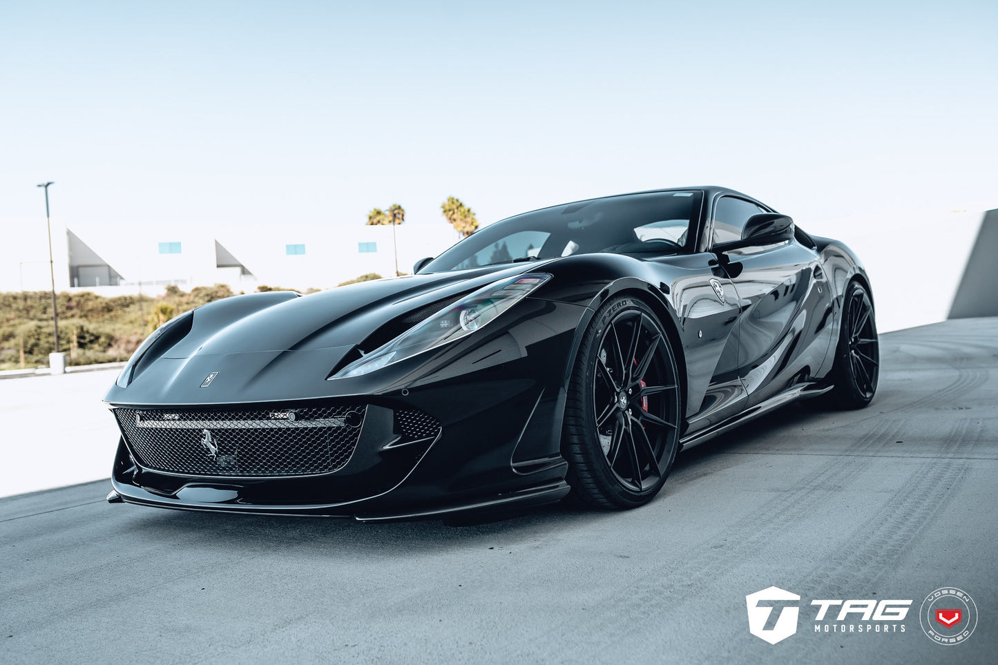 Vossen NF9 Wheel Set for Ferrari 812 Superfast - 21 Inch - Satin Black