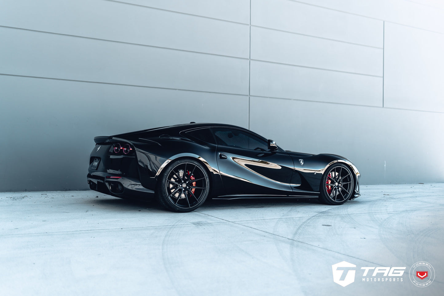 Vossen NF9 Wheel Set for Ferrari 812 Superfast - 21 Inch - Satin Black