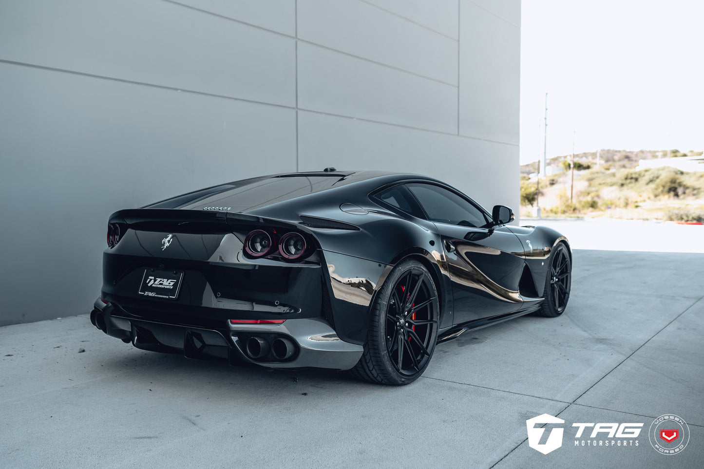 Vossen NF9 Wheel Set for Ferrari 812 Superfast - 21 Inch - Satin Black