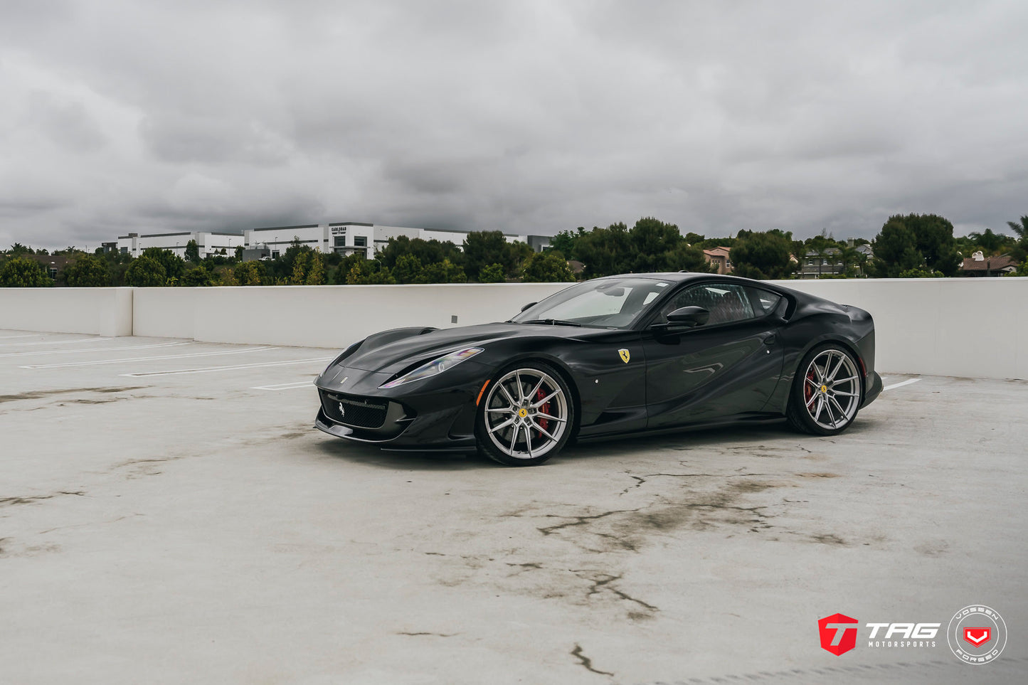 Vossen NF9 Wheel Set for Ferrari 812 Superfast - 21 Inch - Light Smoke