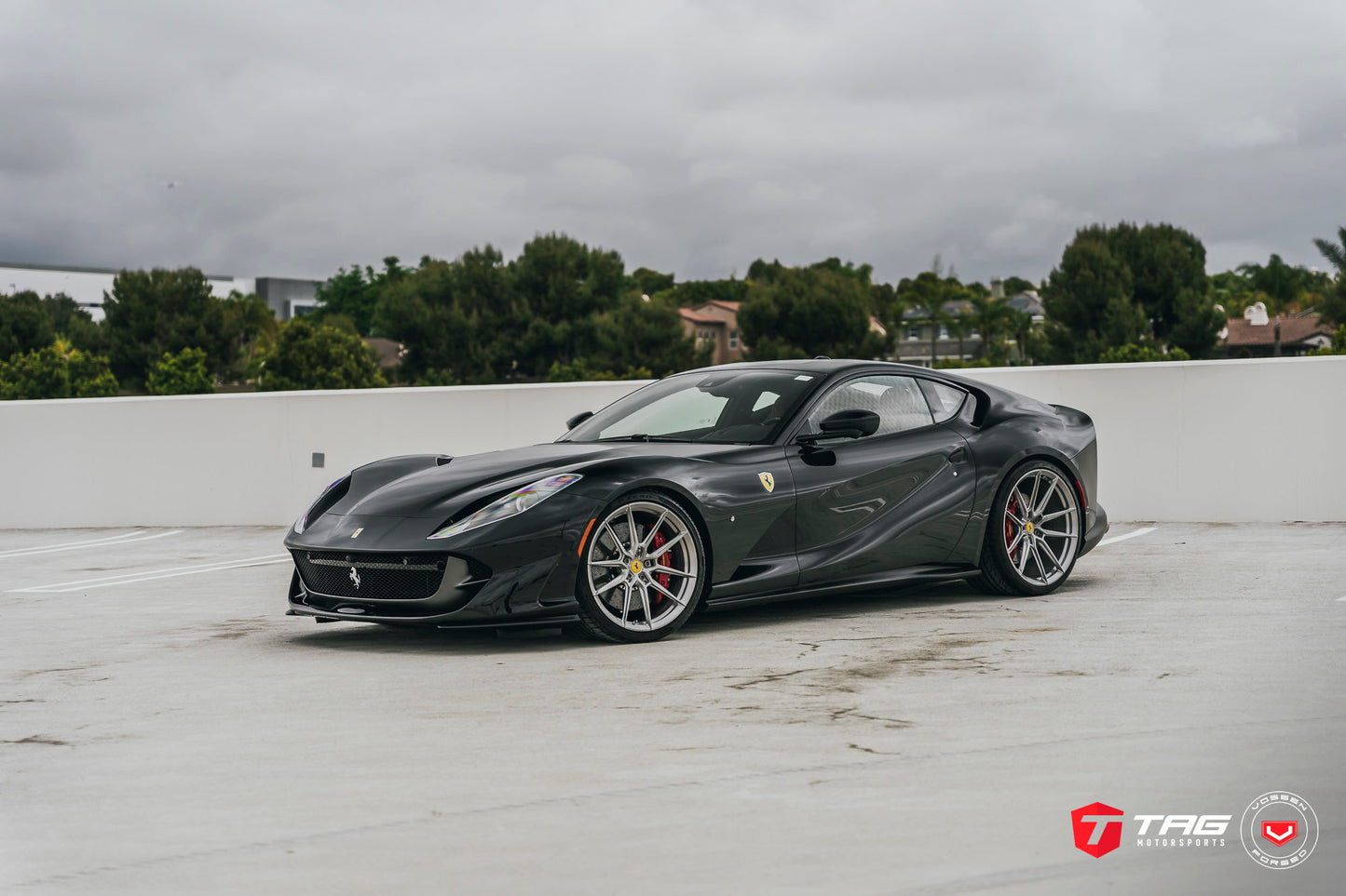 Vossen NF9 Wheel Set for Ferrari 812 Superfast - 21 Inch - Light Smoke