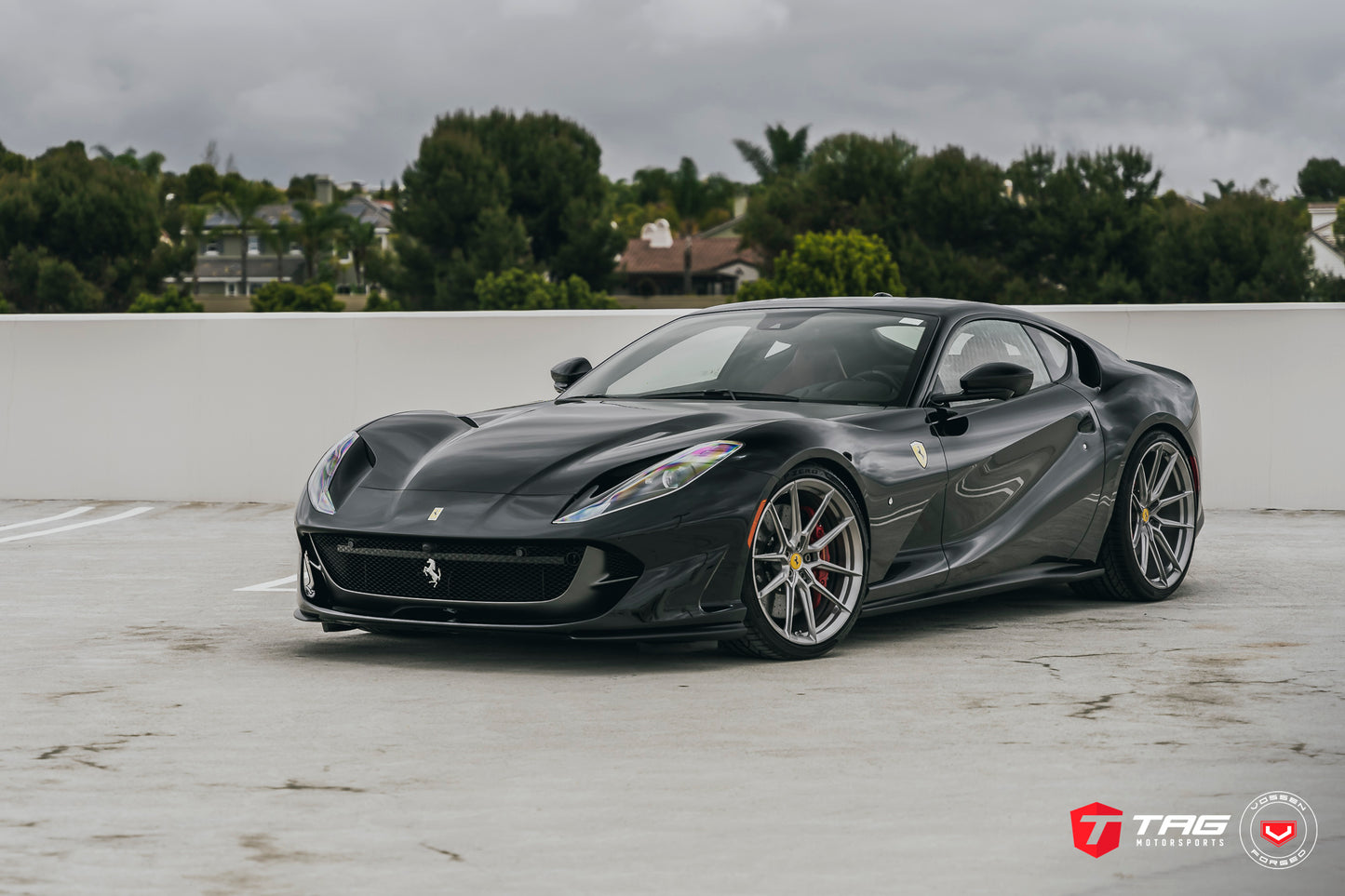 Vossen NF9 Wheel Set for Ferrari 812 Superfast - 21 Inch - Light Smoke